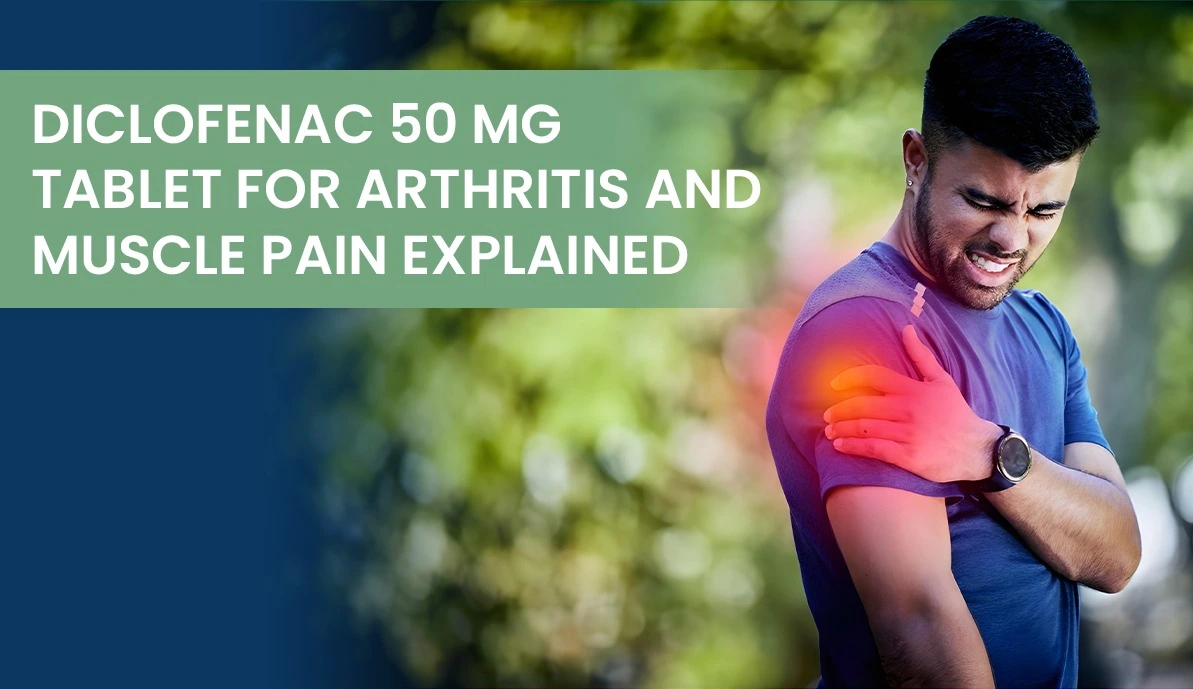 Diclofenac 50mg tablet for pain relief