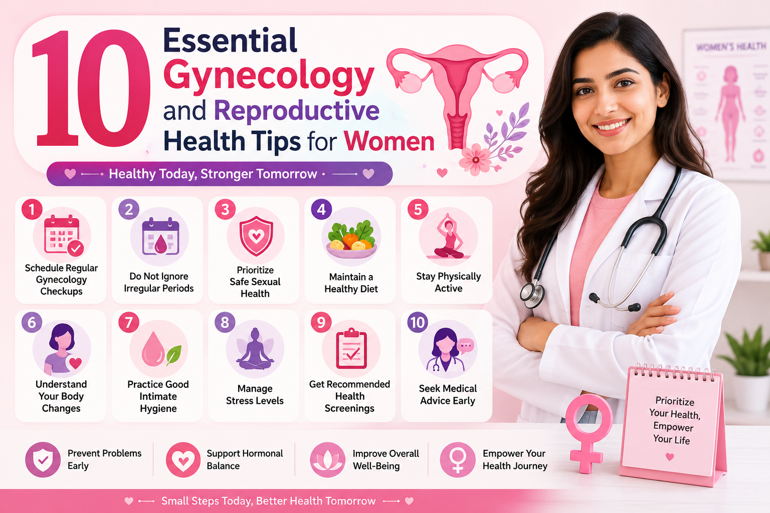 10 Essential Gynecology and Reproductive Health Tips for Women