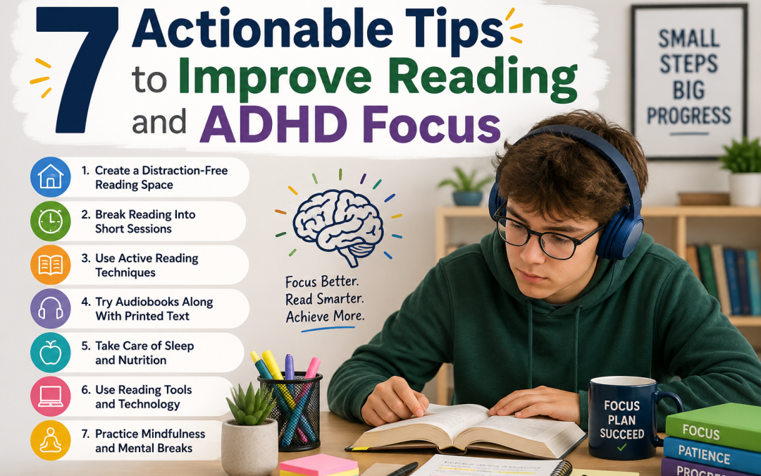 7 Actionable Tips to Improve Reading and ADHD Focus