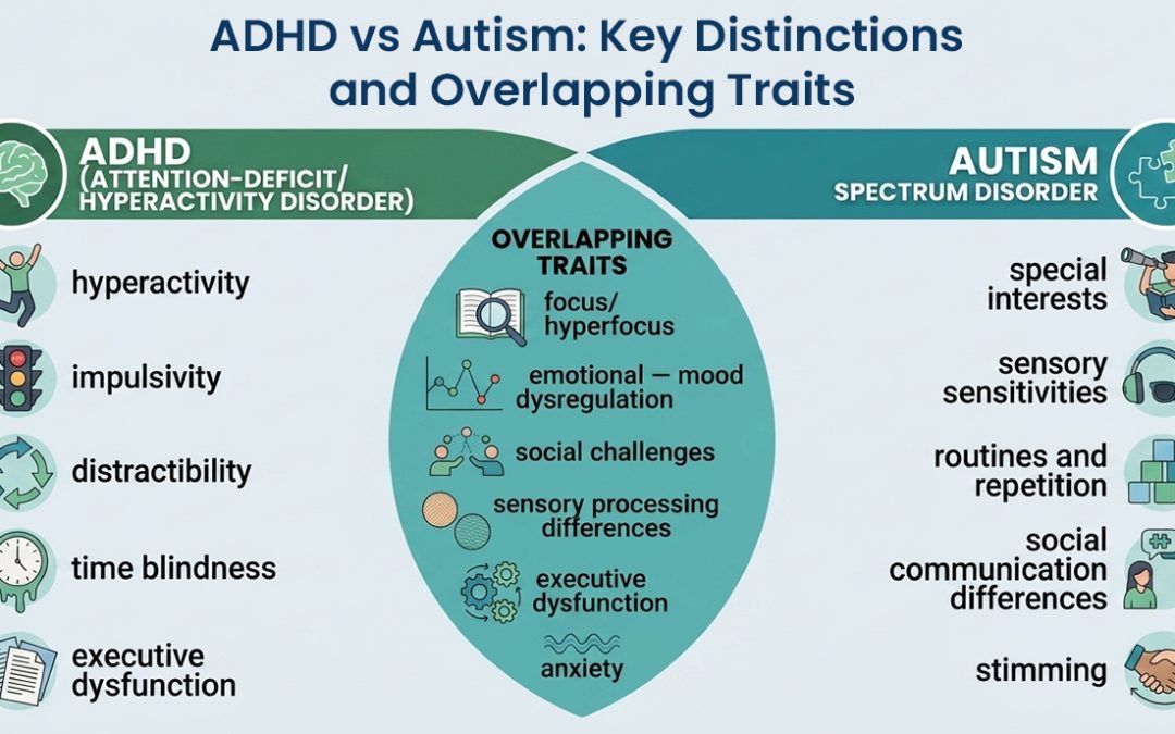 ADHD vs Autism: Key Distinctions and Overlapping Traits