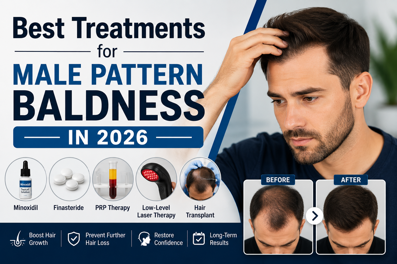 Best Treatments for Male Pattern Baldness in 2026