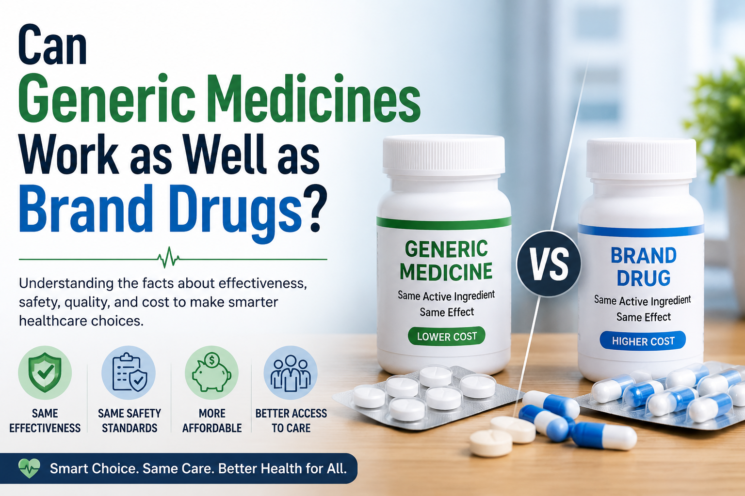 Can Generic Medicines Work as Well as Brand Drugs