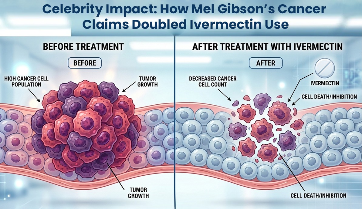 Celebrity Impact How Mel Gibson’s Cancer Claims Doubled Ivermectin Use
