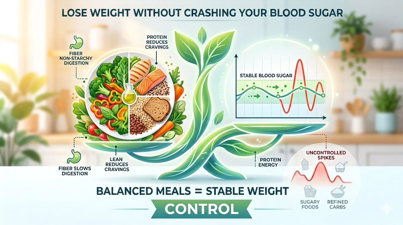 Lose Weight Without Crashing Your Blood Sugar
