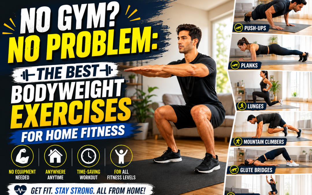 No Gym? No Problem: The Best Bodyweight Exercises for Home Fitness