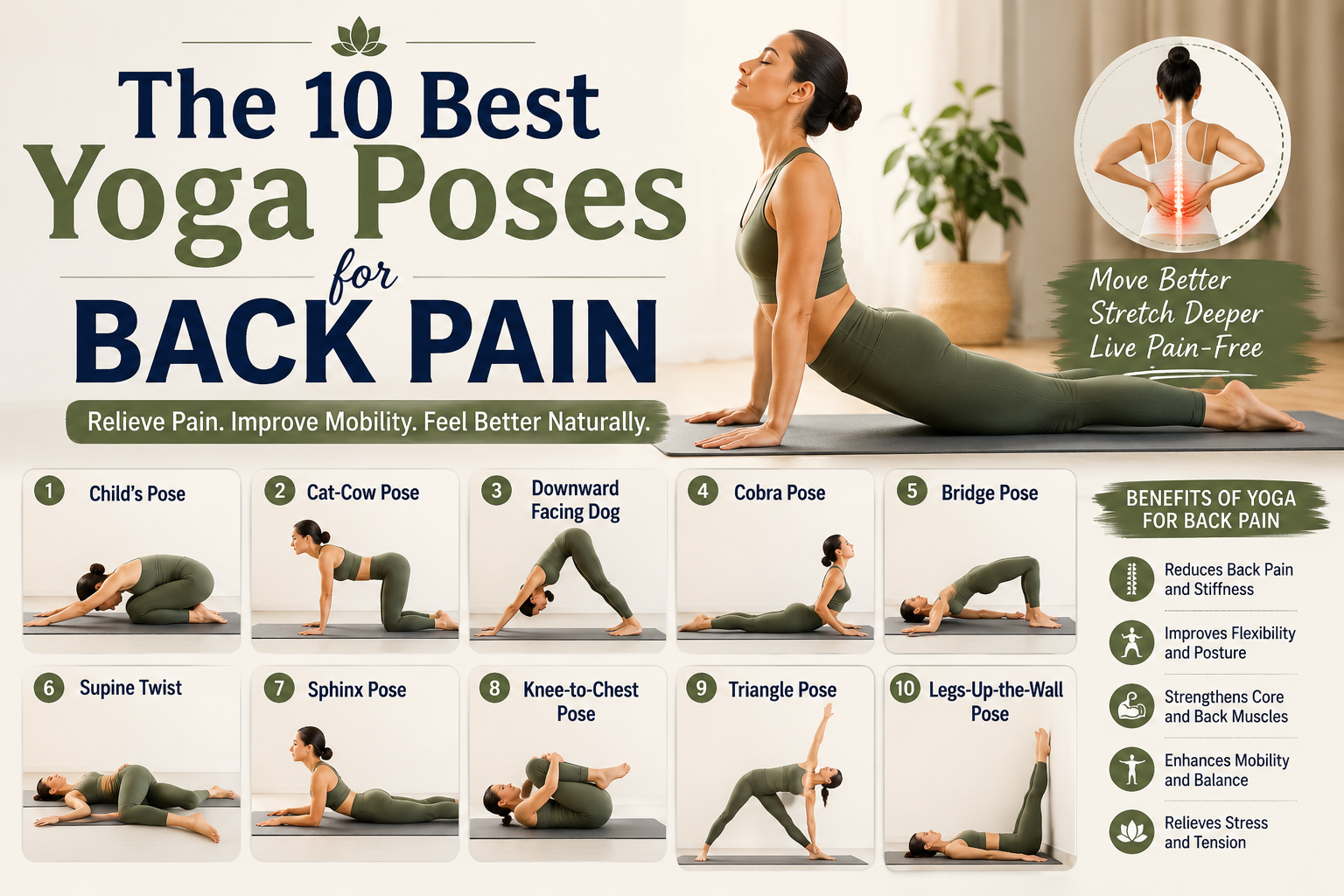 The 10 Best Yoga Poses for Back Pain