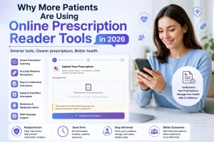 Online prescription reader tool for patients