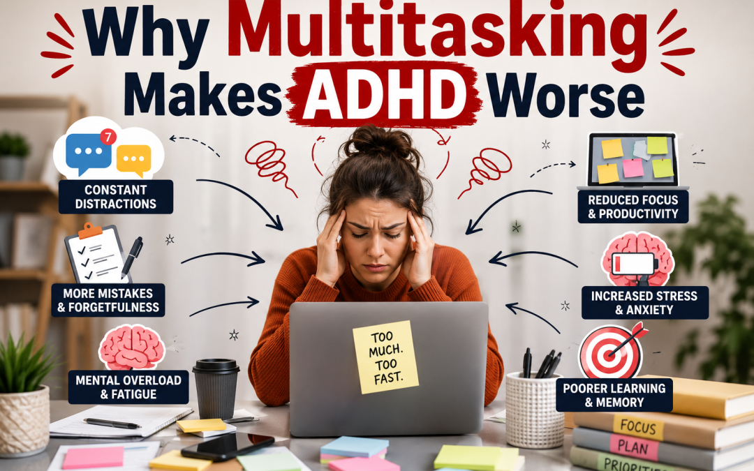Why Multitasking Makes ADHD Worse