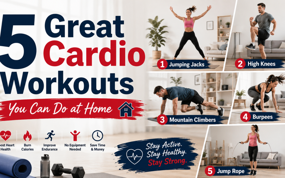 5 Great Cardio Workouts You Can Do at Home