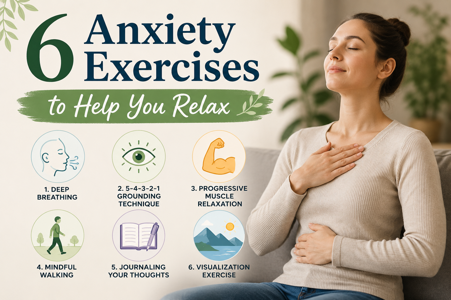 6 Anxiety Exercises to Help You Relax