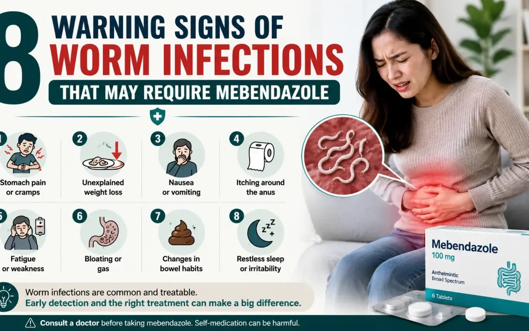 8 Warning Signs of Worm Infections That May Require Mebendazole