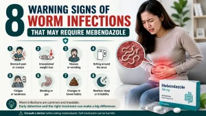 Worm infection warning signs mebendazole