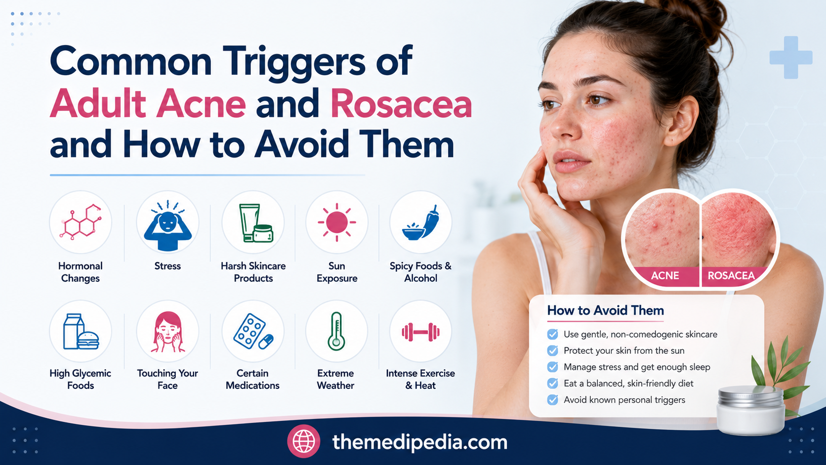 Common Triggers of Adult Acne and Rosacea and How to Avoid Them