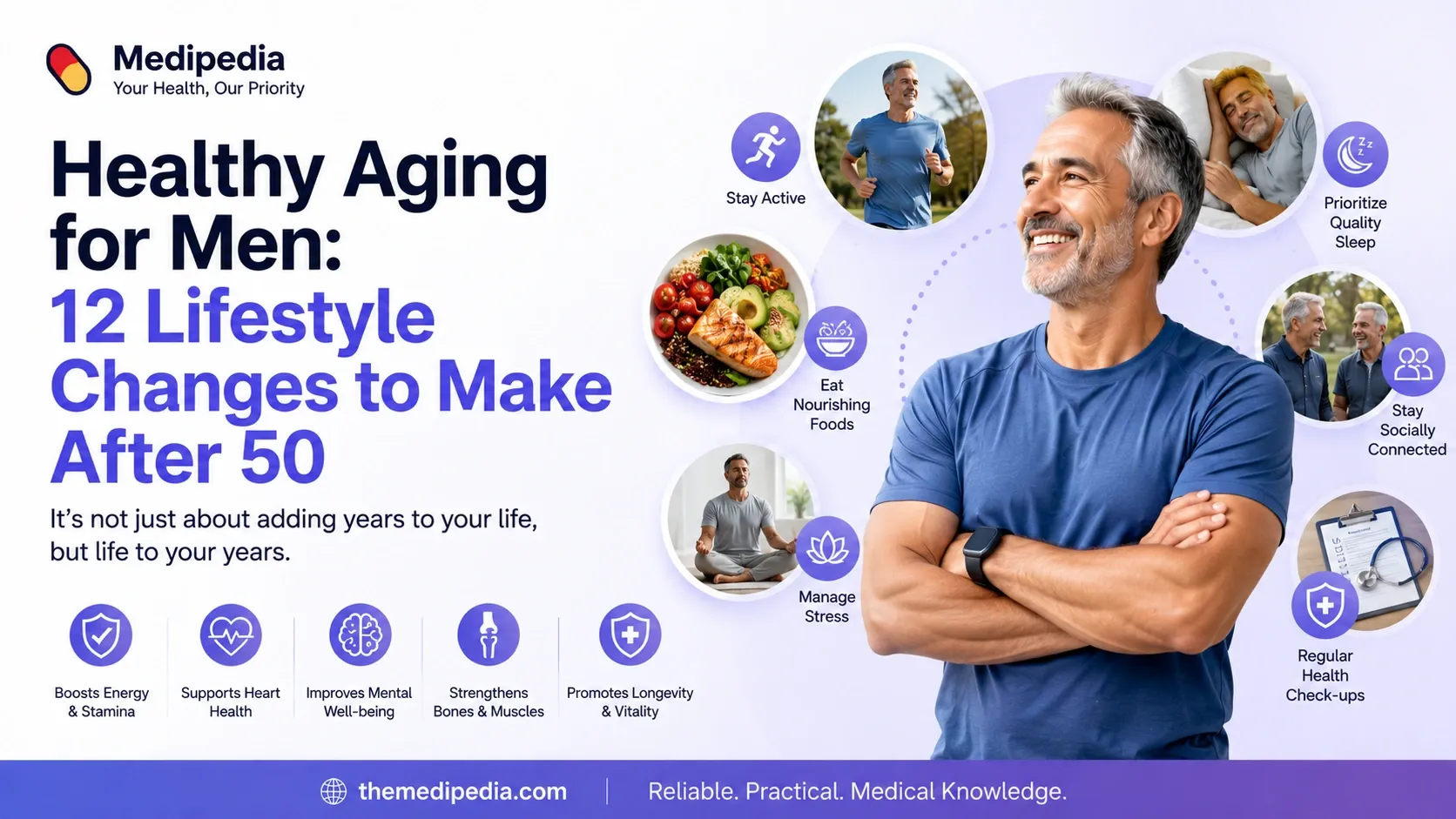 Healthy Aging for Men: 12 Lifestyle Changes to Make After 50