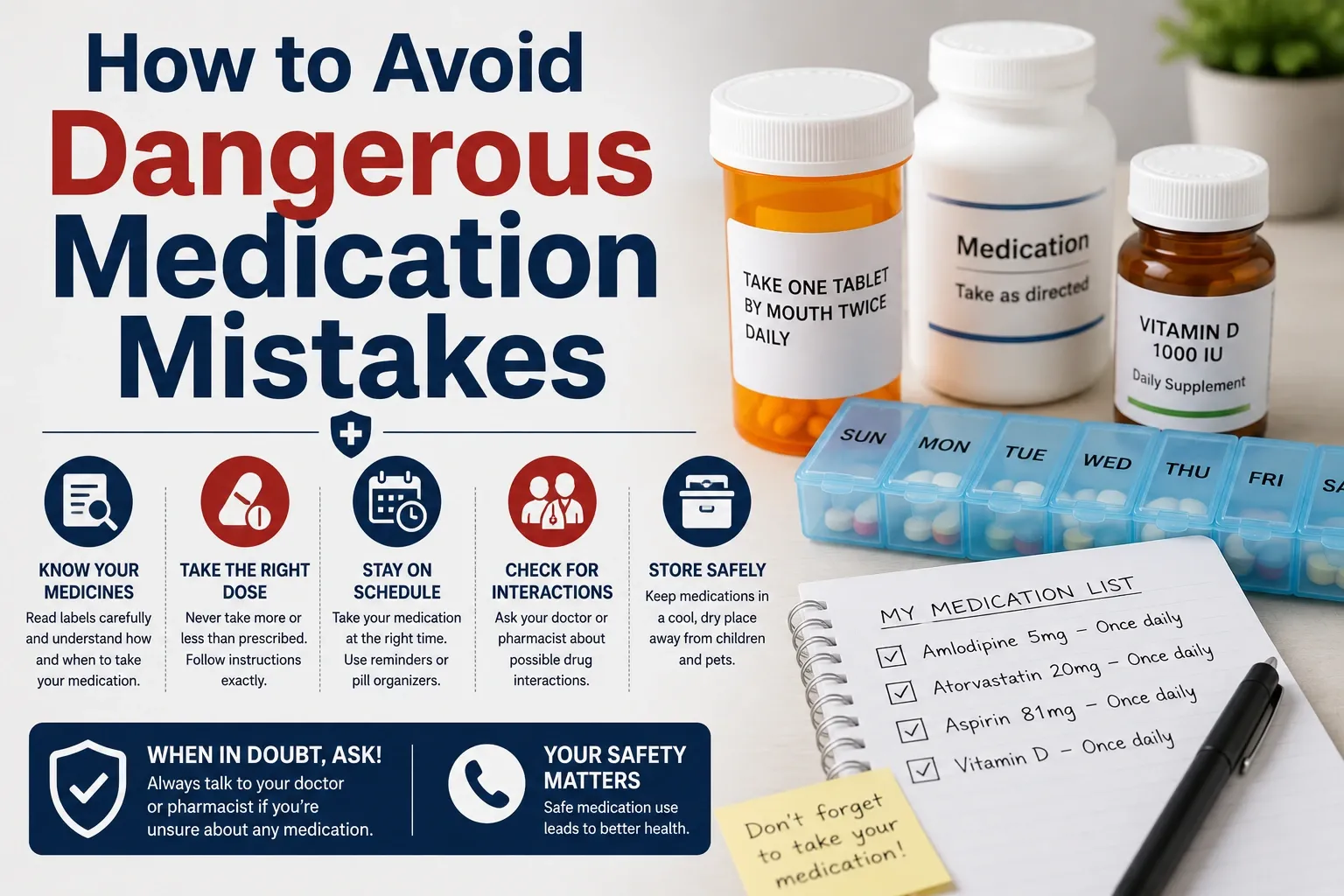 How to Avoid Dangerous Medication Mistakes
