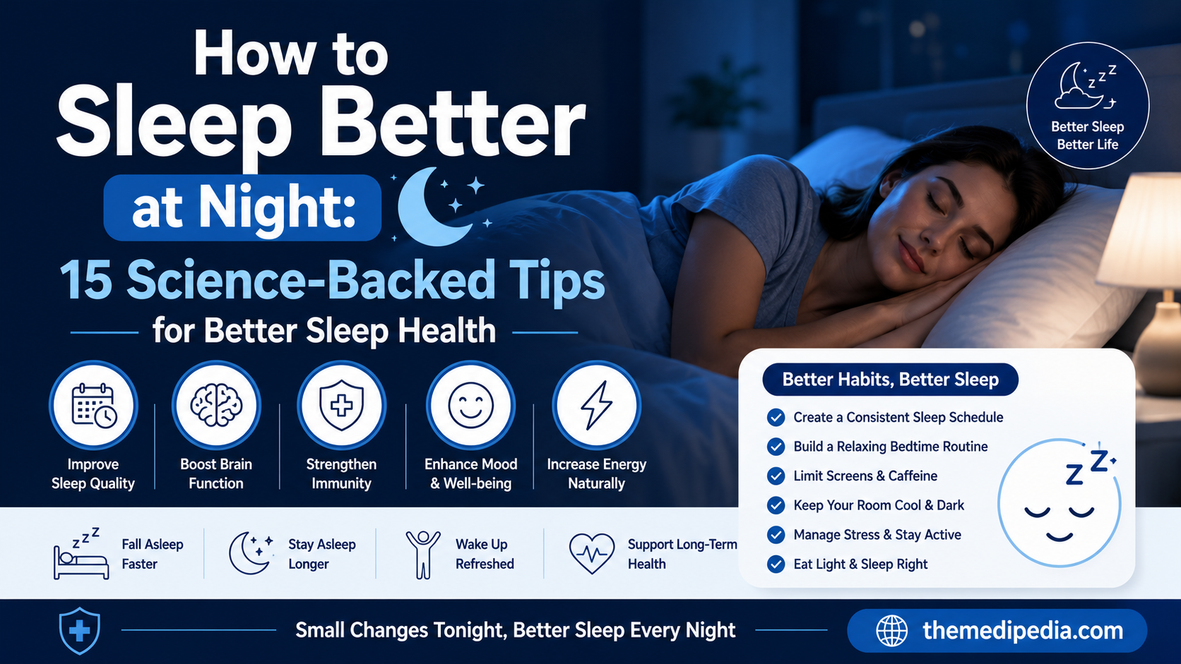 How to Sleep Better at Night 15 Science-Backed Tips for Better Sleep Health