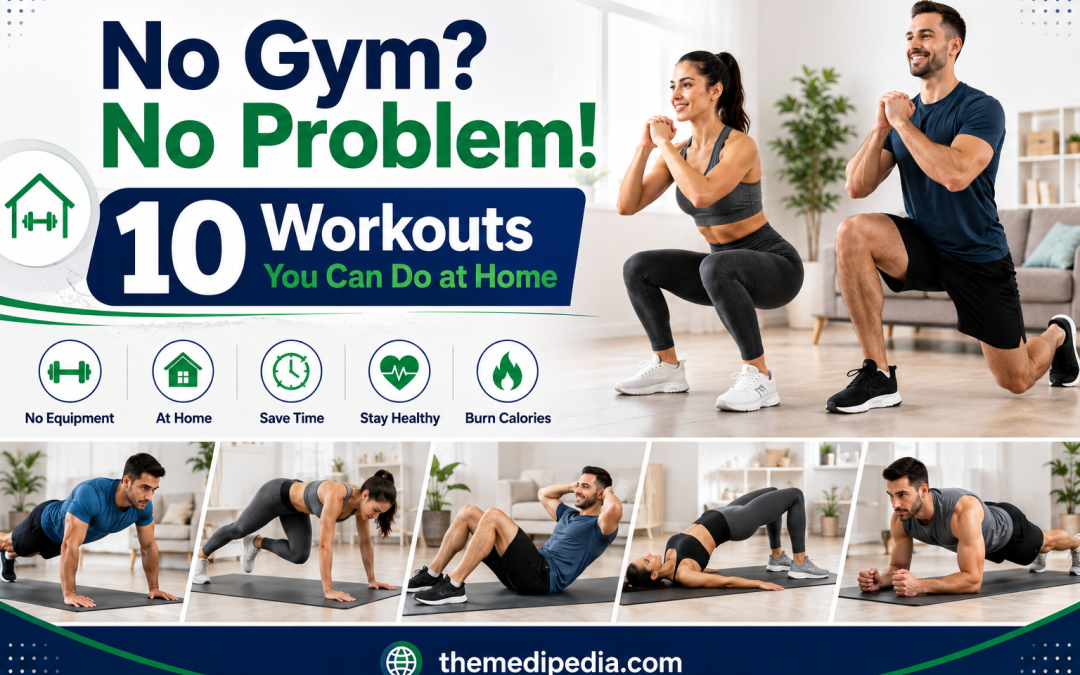 No Gym? No Problem! 10 Workouts You Can Do at Home