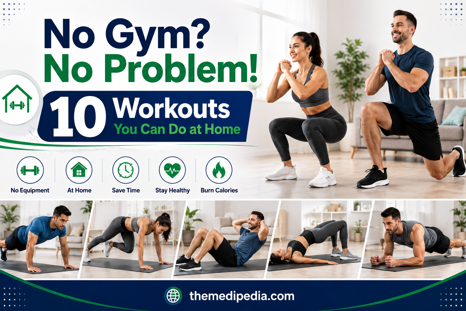 No Gym? No Problem! 10 Workouts You Can Do at Home