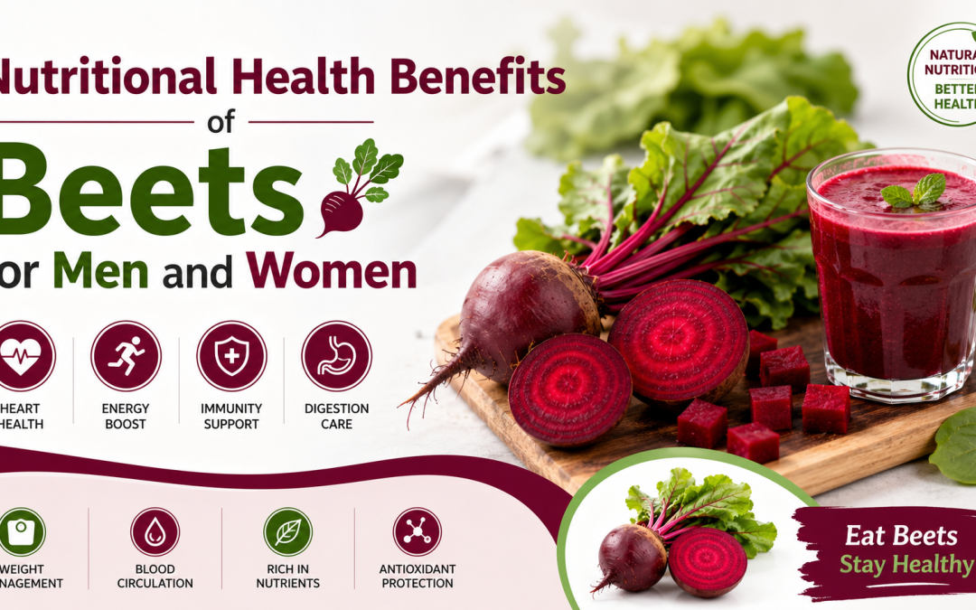 Nutritional Health Benefits of Beets for Men and Women