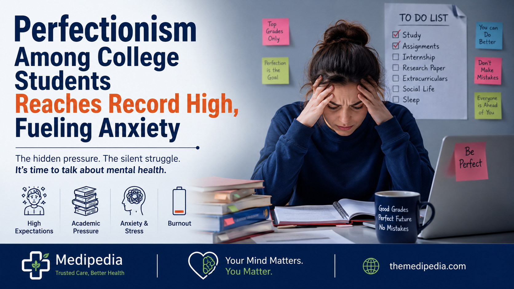 Perfectionism Among College Students Reaches Record High, Fueling Anxiety