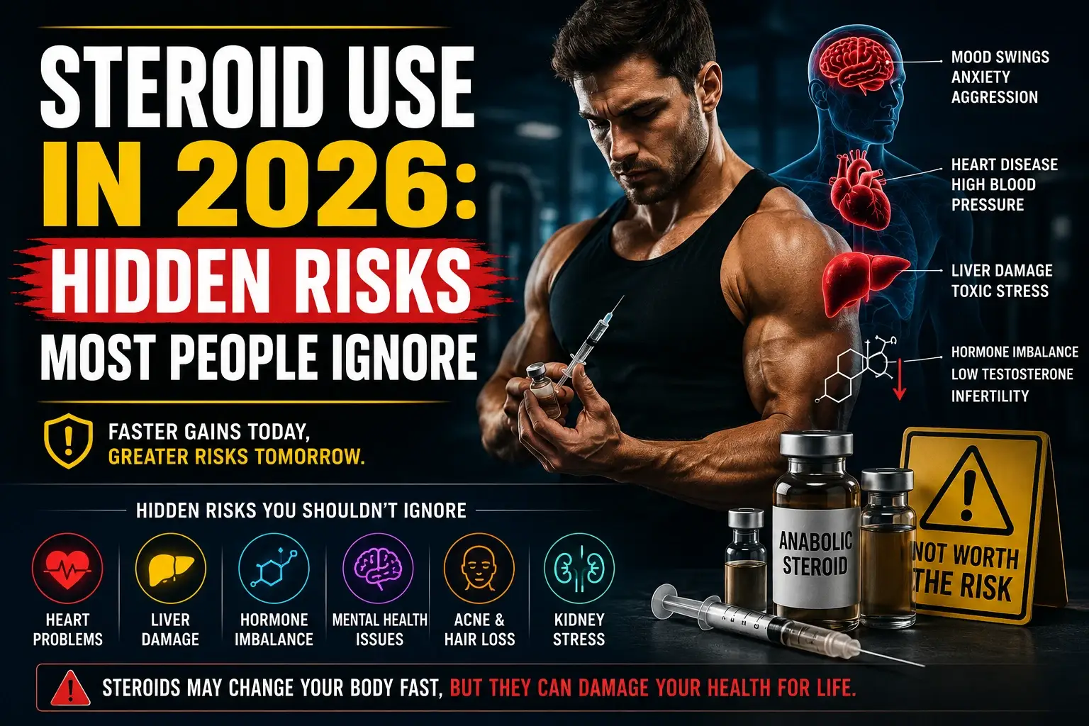 Steroid Use in 2026 Hidden Risks Most People Ignore Steroid use health risks 2026