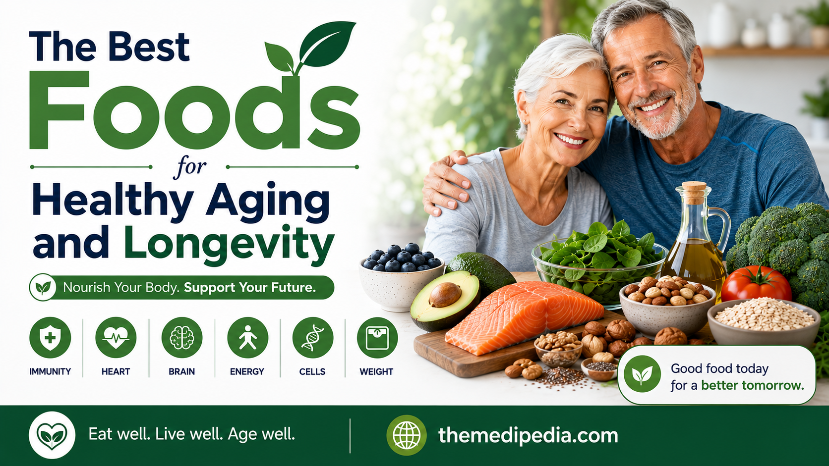 The Best Foods for Healthy Aging and Longevity