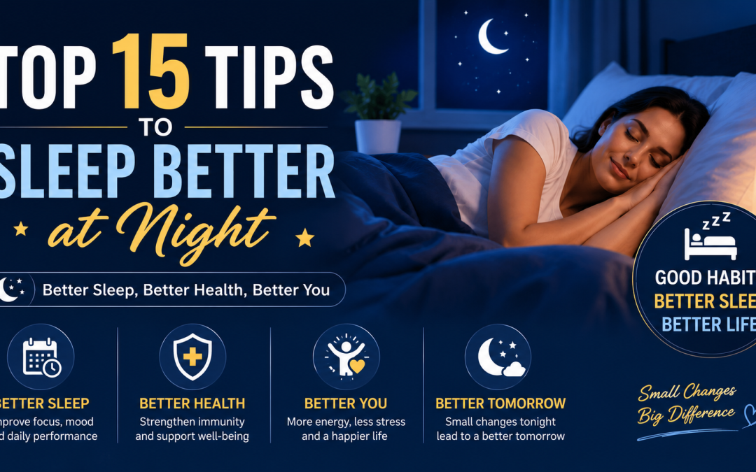 Top 15 Tips to Sleep Better at Night