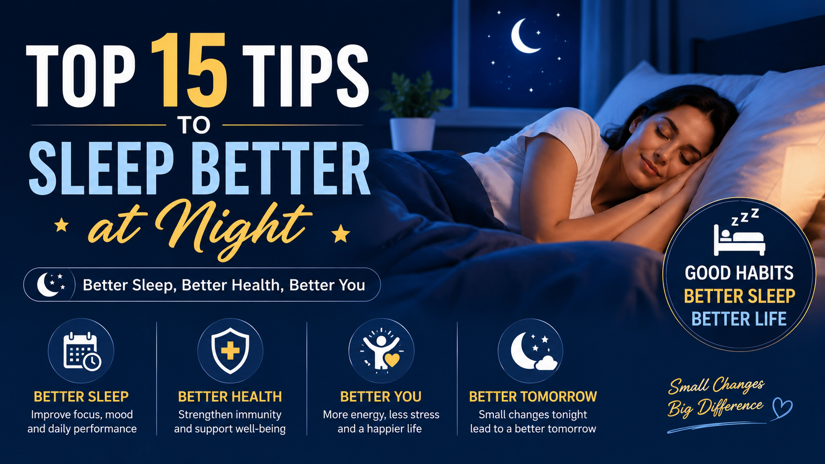 Top 15 Tips to Sleep Better at Night
