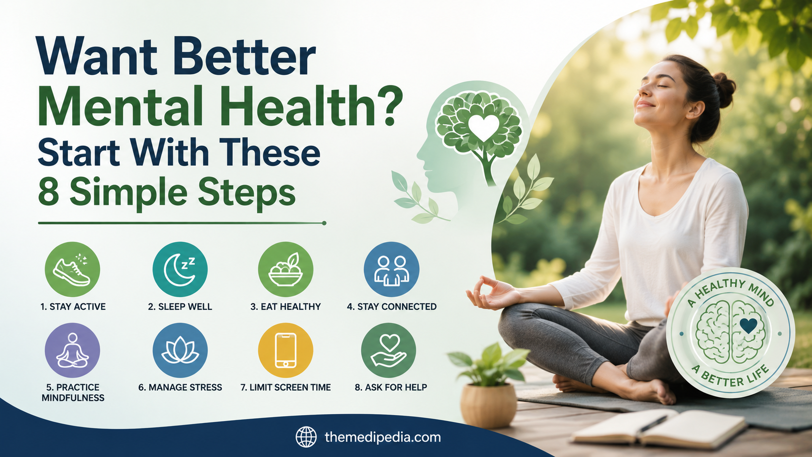 Want Better Mental Health? Start With These 8 Simple Steps