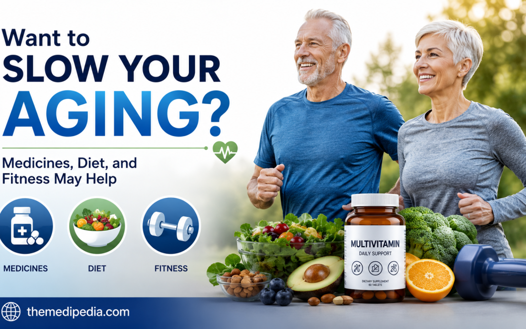Want to Slow Your Aging? Medicines, Diet, and Fitness May Help