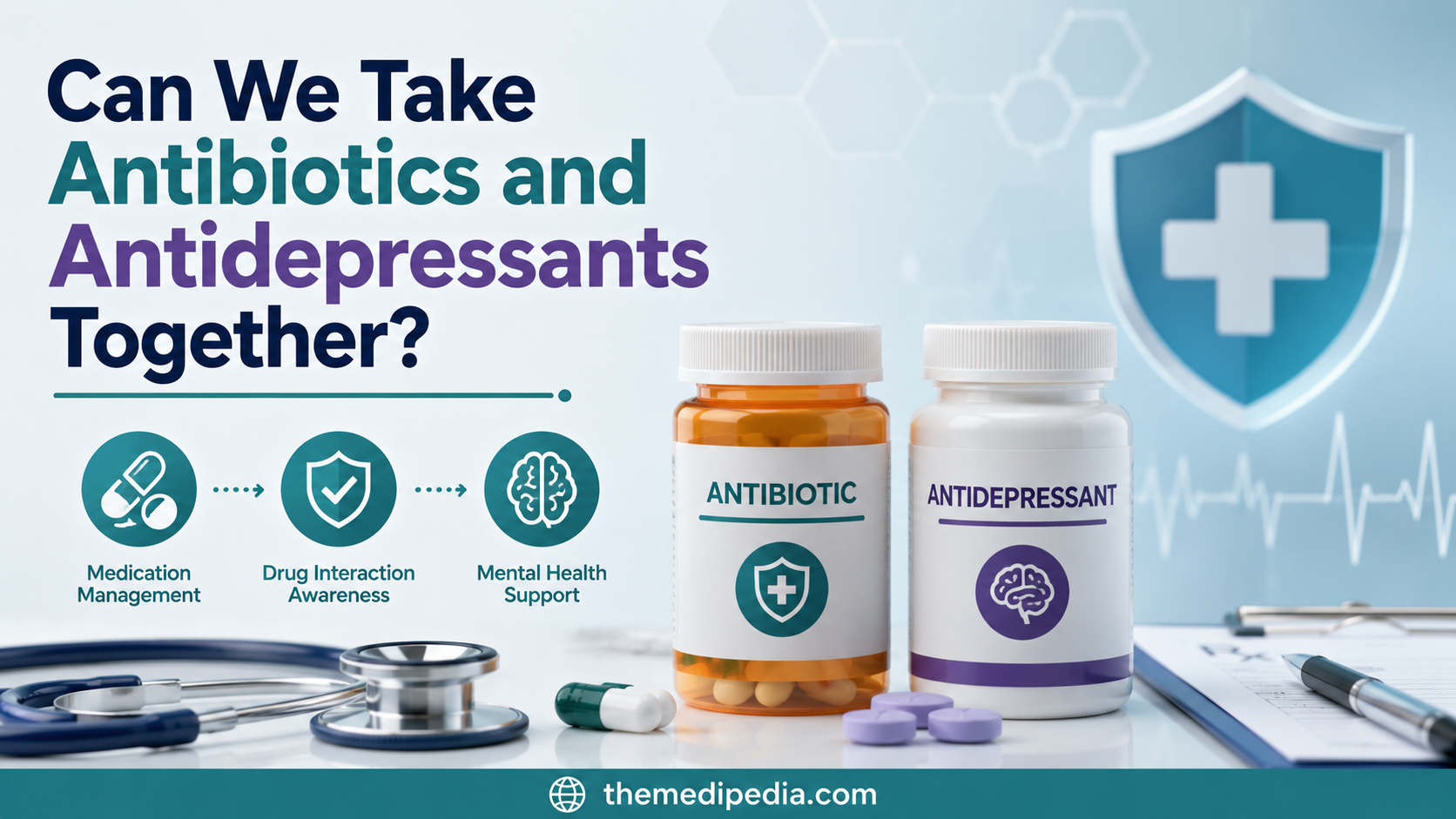 Can We Take Antibiotics and Antidepressants Together?