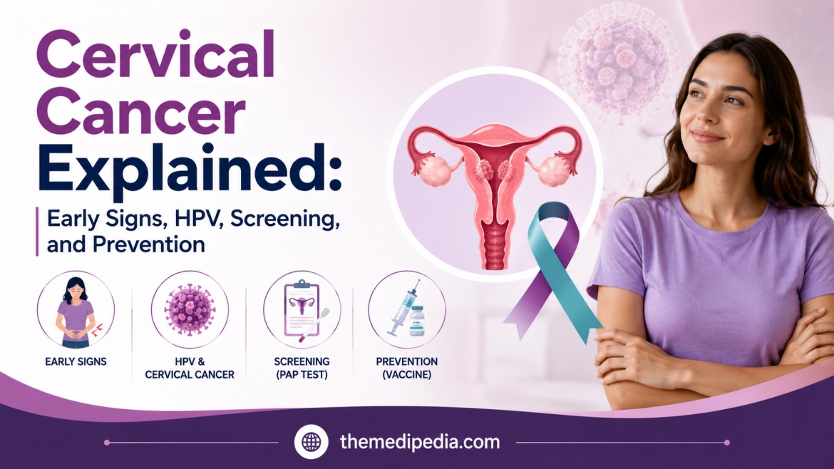 Cervical Cancer Explained Early Signs, HPV, Screening, and Prevention
