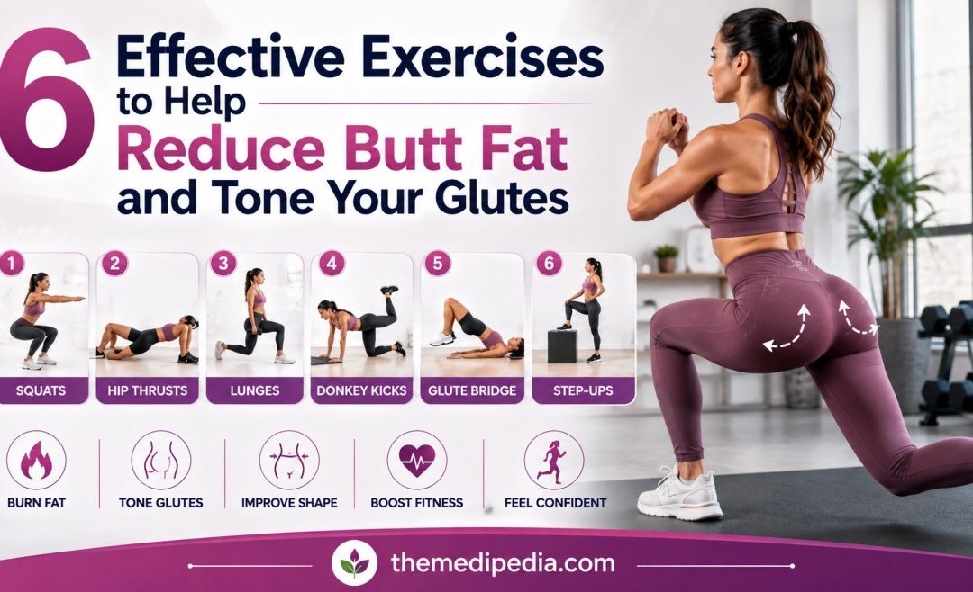 6 Effective Exercises to Help Reduce Butt Fat and Tone Your Glutes
