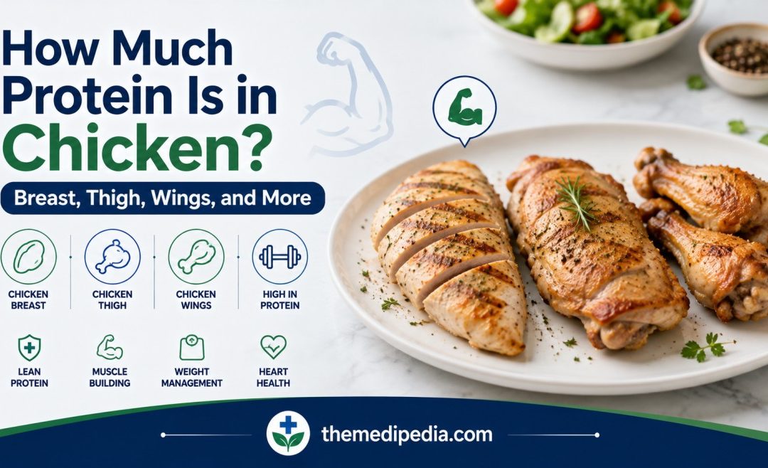 How Much Protein Is in Chicken? Breast, Thigh, Wings, and More