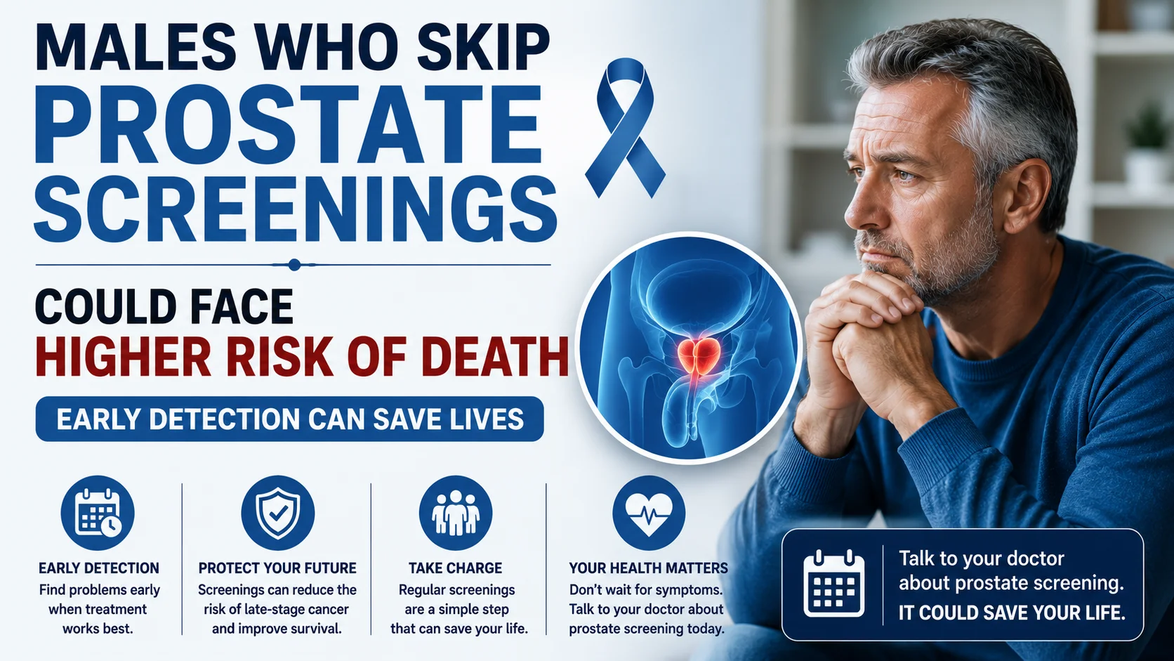 Males Who Skip Prostate Screenings Could Face Higher Risk of Death